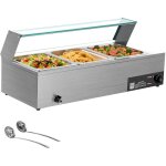 Mophorn chauffe - plat lectrique  vapeur 1500 w, buffet chauffant en acier inoxydable, bain - marie ...