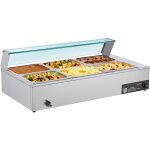 Mophorn chauffe - plat �lectrique � vapeur 1500 w, buffet chauffant en acier inoxydable, bain - marie ...
