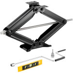 Mophorn cric losange capacit� 2268 kg plage de levage 103 - 595 mm, ensemble de 2 cric ciseaux, stabilisateur ...