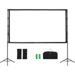 Mophorn cran de projection 254 cm avec 2 trpieds, toile portable anti - plis, angle de vision 160, ...