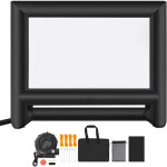 Mophorn �cran de projection gonflable 549 cm de diagonale, format 16:9, tissu 600d lavable, avec sac ...