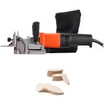 Mophorn fraiseuse  lamelle 760 w, lamelleuse 5, 9 a 11600 tr / min, angle de positionnement 45, avec ...