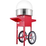 Machine  barbe  papa lectrique 1000 w avec chariot, bol en acier inoxydable, cuillre  sucre et tiroir, ...
