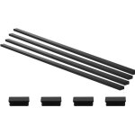 Mophorn main courante de garde - corps balcon, 198 cm, rampe d'escalier rectangulaire, lot de 4, acier ...