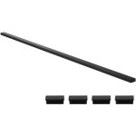 Mophorn main courante de garde - corps balcon, 198 cm, rampe d'escalier rectangulaire en acier inoxydable, ...