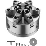 Mophorn mandrin de tour � 6 m�choires, 160 mm, auto - centrant avec plaque adaptatrice � came, plage ...