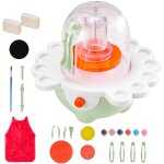 Mophorn mini tour de potier avec plateaux tournants de 50 mm et 80 mm, roue �lectrique � vitesse ajustable, ...