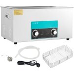 Nettoyeur à ultrasons, bouton de commande professionnel 22 l avec chauffage et minuterie, acier inoxydable ... Nettoyeur à ultrasons, bouton de commande professionnel 22 l avec chauffage et minuterie, acier inoxydable ...