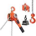 Mophorn palan � cha�ne � levier manuel, capacit� de 0, 75 t, �quip� d'une cha�ne en acier alli� g80 de ...