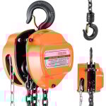 Mophorn palan manuel � cha�ne, capacit� de charge 1 tonne, hauteur de levage 6 m, �quip� d'un crochet ...