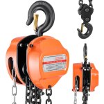 Mophorn palan manuel � cha�ne, capacit� de charge 3 t, hauteur de levage 3 m, avec crochet solide, cha�ne ...