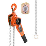 Mophorn palan manuel � levier avec capacit� de 1 tonne, cha�ne en acier alli� g80 de 3 m�tres, frein ...