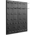Mophorn panneaux perfors en mtal, noir, 24  x 12  2 panneaux, organisateur mural robuste, pour le rangement ...