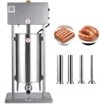 Mophorn poussoir  saucisses lectrique 15 l, machine verticale en acier inoxydable, ensacheuse avec ...