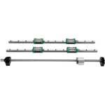 Mophorn rail de guidage linéaire 2 pièces hgr20 - 1700 mm + 1 pièce rm1605 - 1700 mm vis à billes avec ... Mophorn rail de guidage linéaire 2 pièces hgr20 - 1700 mm + 1 pièce rm1605 - 1700 mm vis à billes avec ...