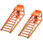 Mophorn rampe de levage pour voiture, lot de 2, avec cric hydraulique 5 t, hauteur rglable de 27  36 ...