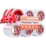 Ruban d'emballage transparent, noyau de 3 pouces, 12 rouleaux de 1, 88 po x 65 verges, ruban d'emballage ...