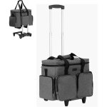 Mophorn sacoche  roulettes pour ordinateur portable 15, 6 pouces, mallette  roulettes avec chariot ...