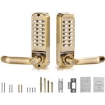 Mophorn serrure de porte d'entrée mécanique sans clé, 14 clés, double face, acier inoxydable, pour la ... Mophorn serrure de porte d'entrée mécanique sans clé, 14 clés, double face, acier inoxydable, pour la ...