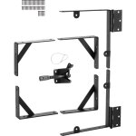 Mophorn - support d'angle de portail, kit de quincaillerie de cadre anti - affaissement avec verrou  ...