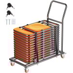 Mophorn - support de chaise pliant, capacité de 300 lb, chariot de chaise en forme de l pour 25 chaises, ... Mophorn - support de chaise pliant, capacité de 300 lb, chariot de chaise en forme de l pour 25 chaises, ...