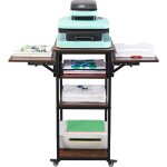 Mophorn table de presse à chaud avec station de charge - support mobile à 4 niveaux avec roulettes, pliable ... Mophorn table de presse à chaud avec station de charge - support mobile à 4 niveaux avec roulettes, pliable ...
