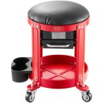 Tabouret d'atelier sur roulettes, capacit de charge 136 kg, sige de garage confortable, avec plateau ...