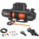 Mophorn treuil �lectrique 12 v cc 6100 kg avec corde synth�tique ? 9, 5 mm x 28 m, t�l�commandes sans ...