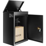 Mophorn - vevor boite a colis 39x27x52, 2 cm boite aux lettres en acier galvanise verrouillable code ...