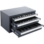 Mophorn - vevor boite de rangement pour fraises 1 / 8 - 1 pouce coffret vide pour fraise a 3 tiroirs ...