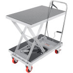 Mophorn - vevor chariot a table elevatrice hydraulique charge 230 kg chariot elevateur manuel a ciseaux ...