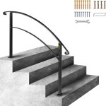 Mophorn - vevor main courante rampe escalier garde - corps rambarde escalier balustrade r�glable 4 marches ...
