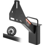 Mophorn - vevor support roue de secours remorque, porte - pneu de secours de remorque charge 73 kg accessoires ...
