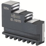 Mors de mandrin de tour, 3 mors, �tag�s vers l'int�rieur, tremp�s, taille : 315 mm, long. a 130 mm, larg. ...