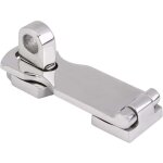 Moraillon de porte robuste en acier inoxydable 316 avec ?illet de cadenas rotatif 7, 6 cm x 2, 5 cm