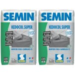 Semin - mortier colle pour carrelage kedocol super blanc poudre, int�rieur, sac de 25 kg, lot de 2