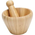 Mortier + pilon en bambou Mortier + pilon en bambou