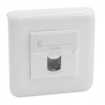 Mosaic prise rj45 cat 6 ftp blanc complet - legrand
