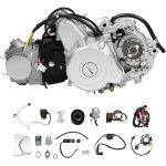 Moteur atv 125 cc 4 temps - d�marrage �lectrique - 3 + 1 marche arri�re - monocylindre - moteur refroidi ...