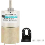 Moteur micro r�ducteur 12v haute torsion xd - 37gb, 520 tr / min, support r�glable
