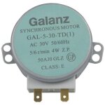 Moteur synchrone de plateau tournant gal - 5 - 30 - td 30 v 4 w pour accessoires micro - ondes galan. ...