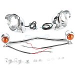 Gistuch - moto conduite spot brouillard lampe clignotant dc12v fit pour honda shadow vt 750 1100 vtx ...