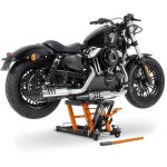 Moto pont elevateur ciseaux constands mid - lift l pont hydraulique pour chopper 680kg orange