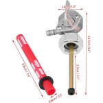 Paryou - moto universel robinet de carburant essence, valve de commutateur de réservoir d'essence pour ... Paryou - moto universel robinet de carburant essence, valve de commutateur de réservoir d'essence pour ...