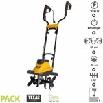 Texas - motobineuse lectrique 1000 watts largeur travail 36cm eltex1000