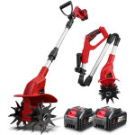 Motobineuse �lectrique brushless, poign�e pliable 133cm, profondeur coupe 15cm, largeur coupe 20cm, 4 ...