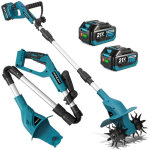 Motobineuse �lectrique pliable, (profondeur de travail : 15 cm, largeur : 20 cm, 4 lames acier, �cran ...