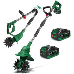 Motobineuse �lectrique sans fil (21v, diam�tre de la lame : 16 cm (lame double tranchant) profondeur ...