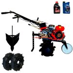Motobineuse motoculteur 7cv avec accessoires de d�marrage �lectrique + huile