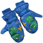 Moufles d'hiver pour enfants, gants imperm�ables et coupe - vent, antid�rapants, doubl�s en polaire �paisse, ...